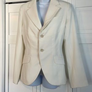 Alvin Valley Off White Lined Blazer Size 6